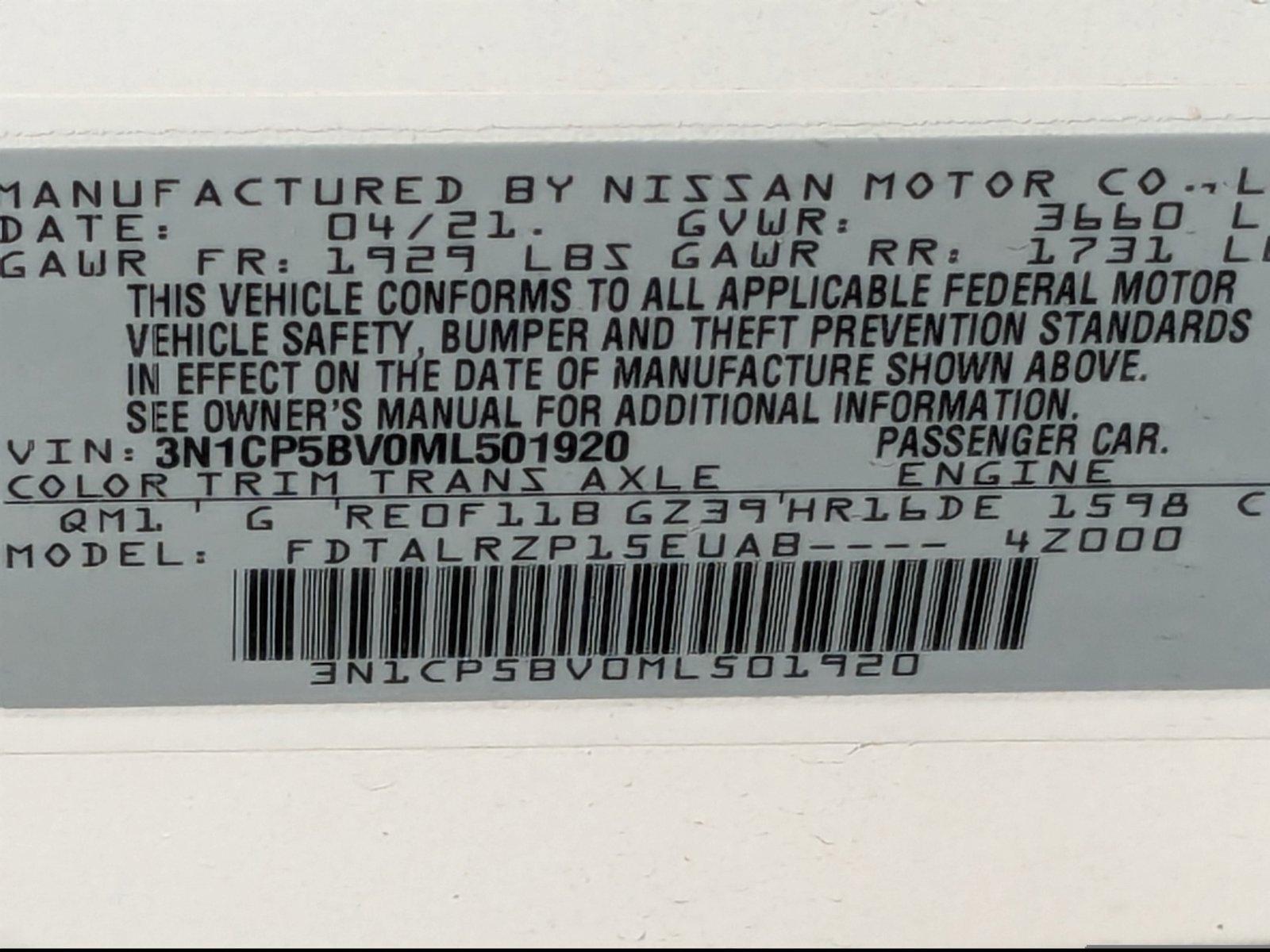 2021 Nissan Kicks Vehicle Photo in St. Petersburg, FL 33713