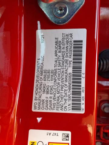 2022 Honda Civic Hatchback Vehicle Photo in Oshkosh, WI 54904