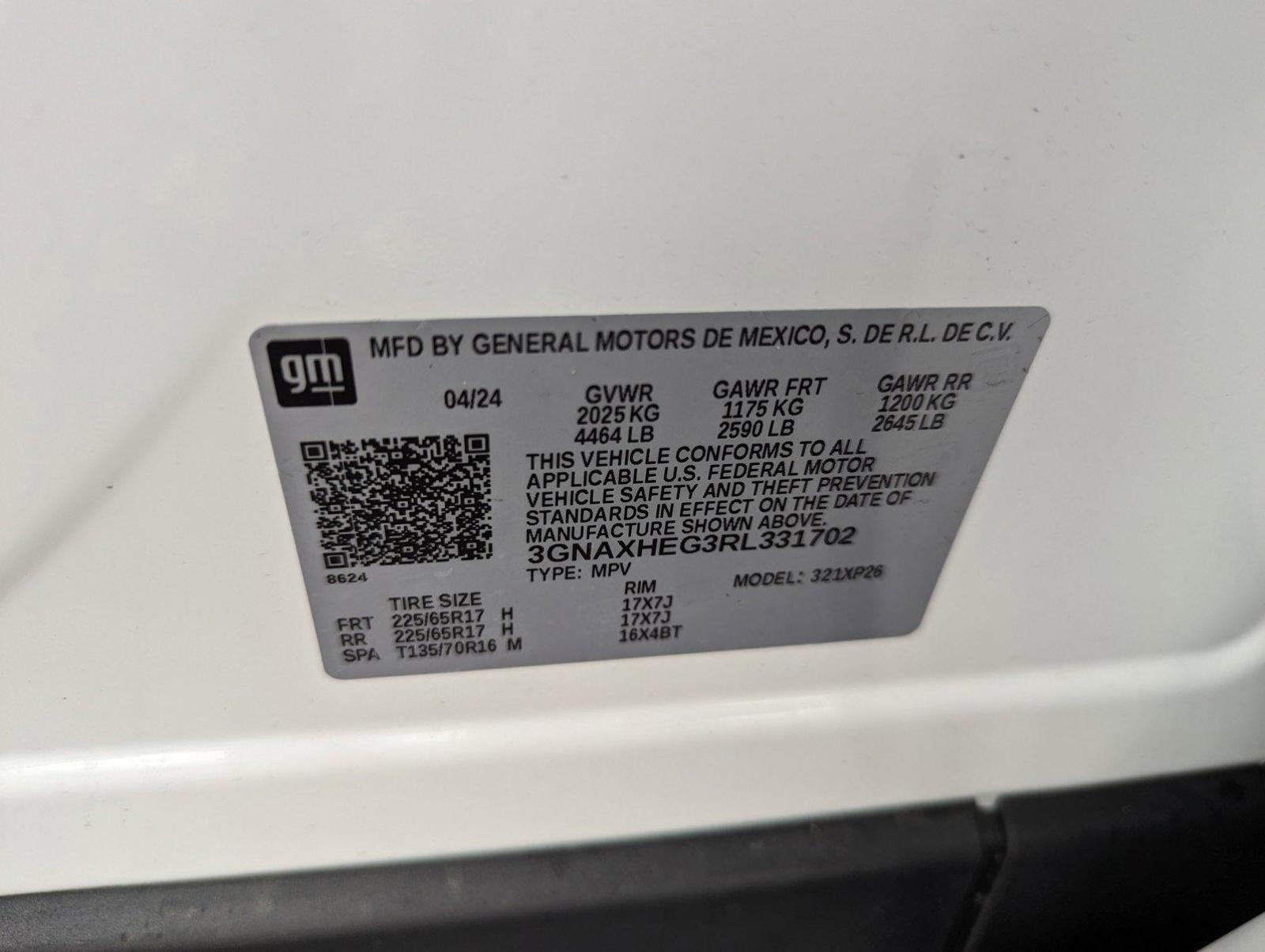 2024 Chevrolet Equinox Vehicle Photo in ORLANDO, FL 32808-7998