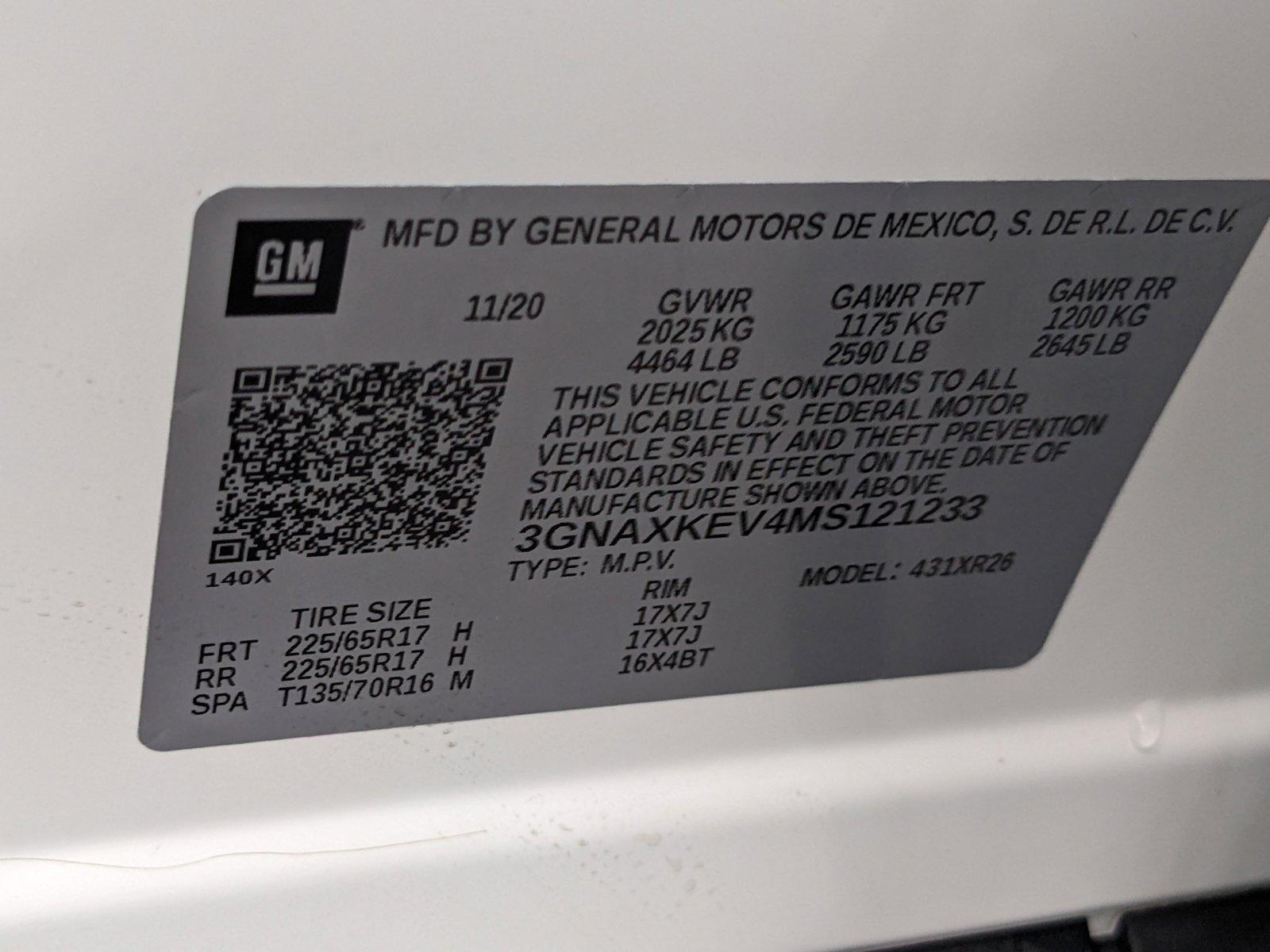 2021 Chevrolet Equinox Vehicle Photo in MIAMI, FL 33172-3015