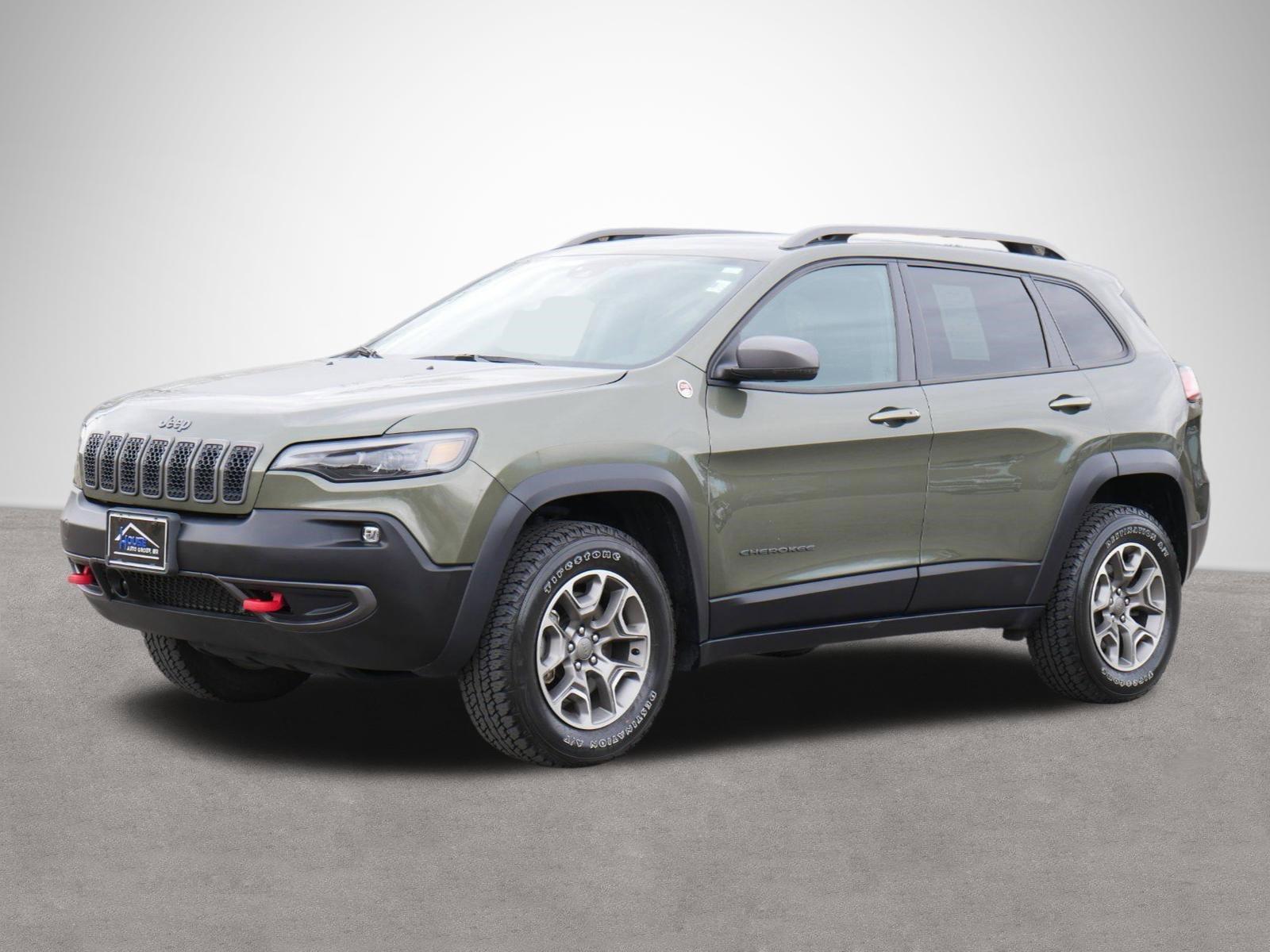 Used 2021 Jeep Cherokee Trailhawk with VIN 1C4PJMBX6MD143188 for sale in Red Wing, Minnesota