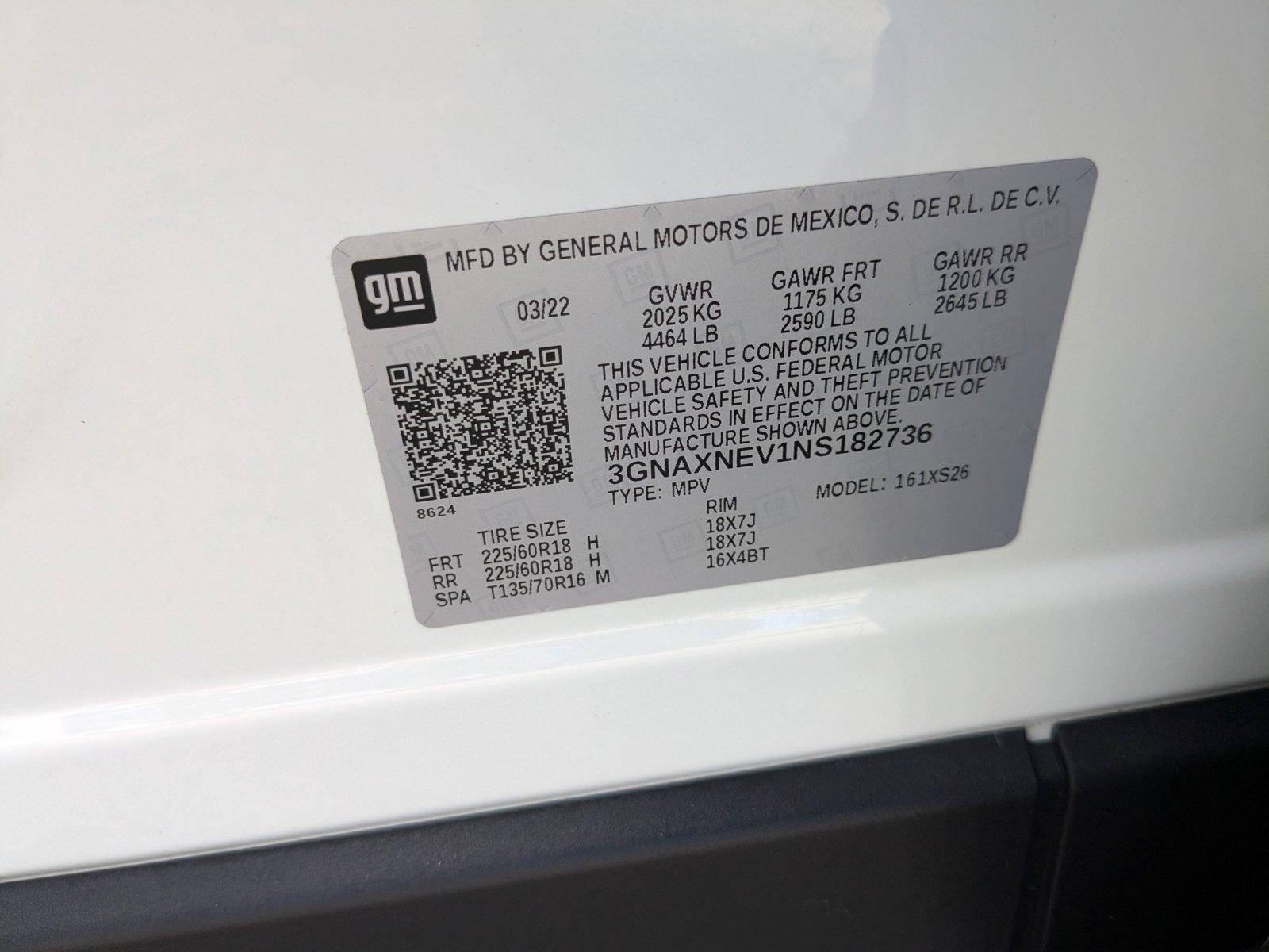 2022 Chevrolet Equinox Vehicle Photo in MIAMI, FL 33134-2699