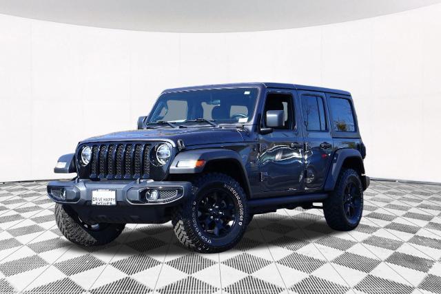 Used 2021 Jeep Wrangler Unlimited Willys with VIN 1C4HJXDN8MW548765 for sale in Mc Henry, IL