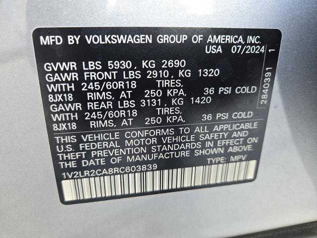 2024 Volkswagen Atlas Vehicle Photo in Weatherford, TX 76087