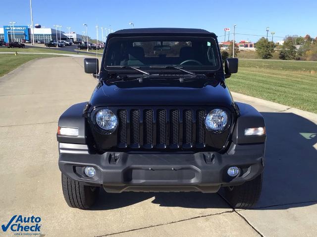 Used 2021 Jeep Wrangler Sport S with VIN 1C4HJXAG4MW550213 for sale in Dry Ridge, KY