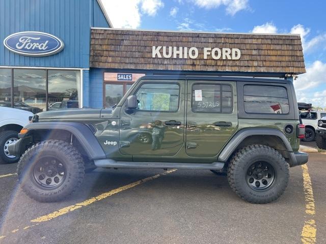 Used 2021 Jeep Wrangler Unlimited Sport S with VIN 1C4HJXDNXMW537265 for sale in Lihue, HI