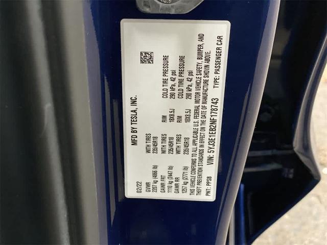 2022 Tesla Model 3 Vehicle Photo in PORTLAND, OR 97225-3518