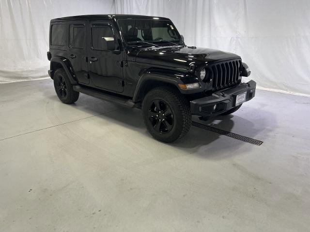 Used 2021 Jeep Wrangler Unlimited Sahara Altitude with VIN 1C4HJXEG3MW570785 for sale in Roselle, IL