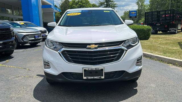 Certified 2021 Chevrolet Equinox LT with VIN 3GNAXUEV7MS130052 for sale in Wilton, CT