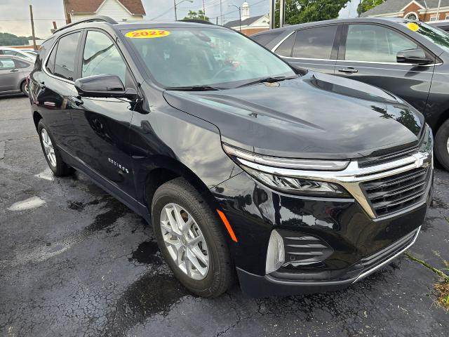 Used 2022 Chevrolet Equinox LT with VIN 3GNAXUEV6NL101427 for sale in East Palestine, OH