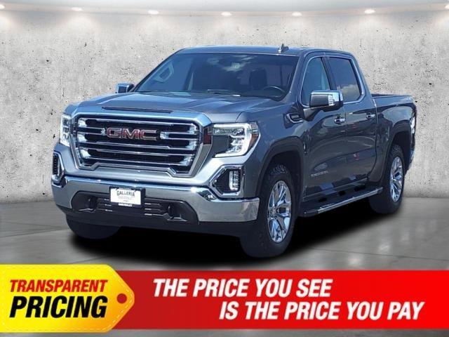 Certified 2021 GMC Sierra 1500 SLT with VIN 1GTU9DED7MZ120907 for sale in Dallas, TX