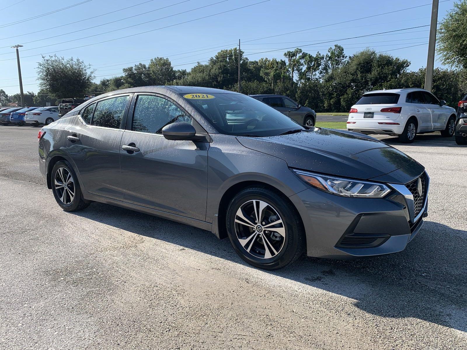 Certified 2021 Nissan Sentra SV with VIN 3N1AB8CV7MY258700 for sale in Winter Haven, FL