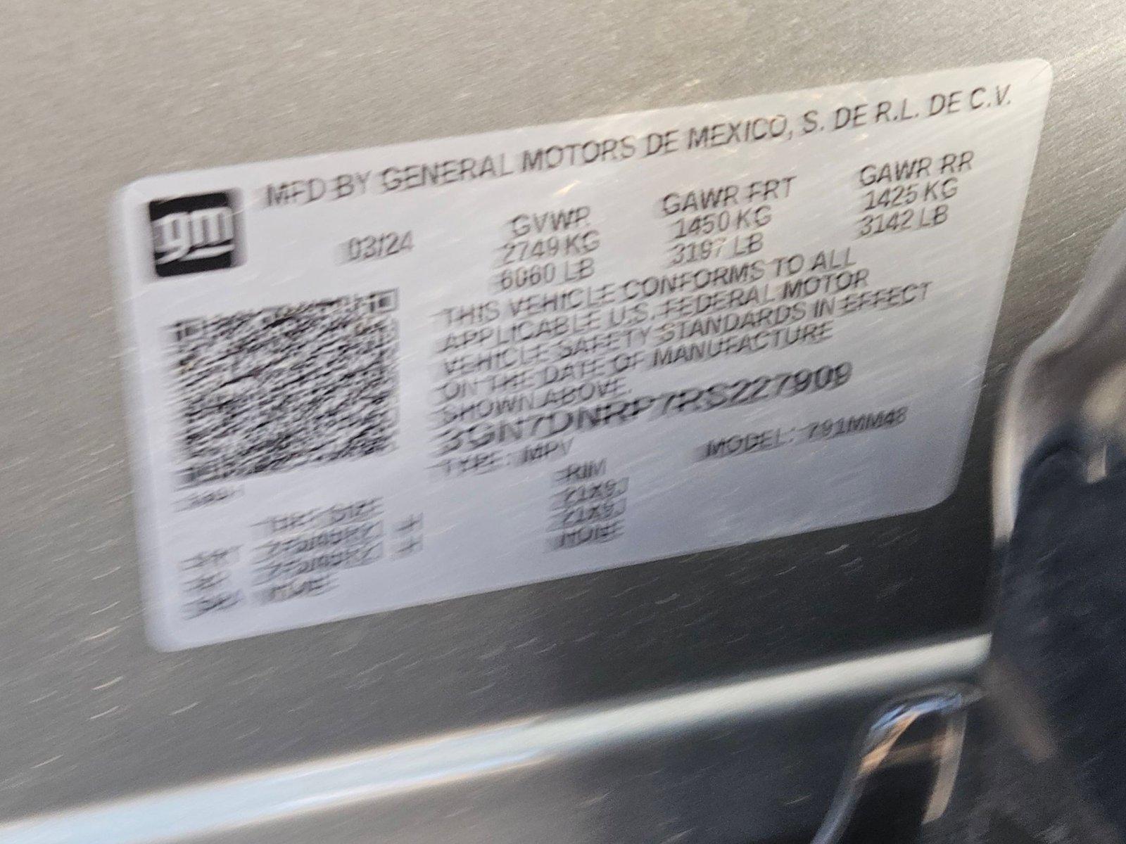 2024 Chevrolet Equinox EV Vehicle Photo in GILBERT, AZ 85297-0446