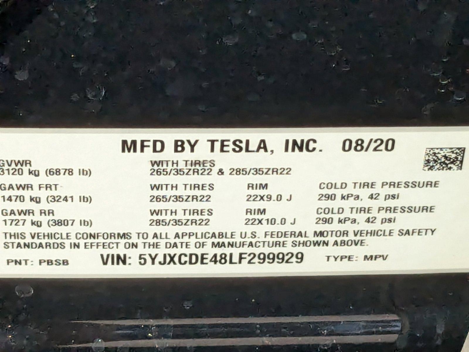 2020 Tesla Model X Vehicle Photo in St. Petersburg, FL 33713