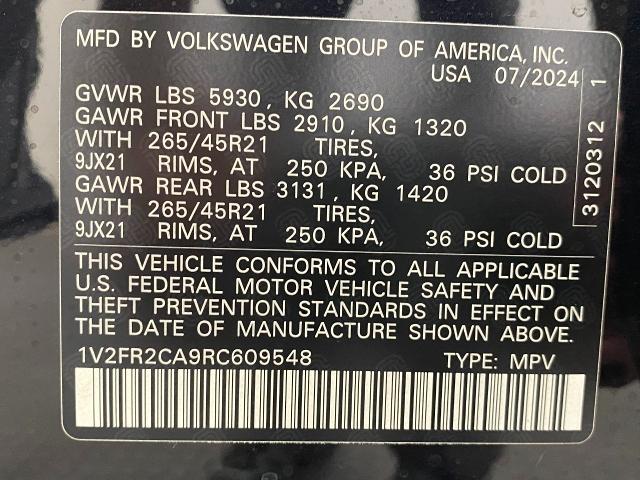 2024 Volkswagen Atlas Vehicle Photo in Appleton, WI 54913