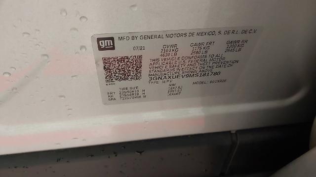 2021 Chevrolet Equinox Vehicle Photo in HANNIBAL, MO 63401-5401