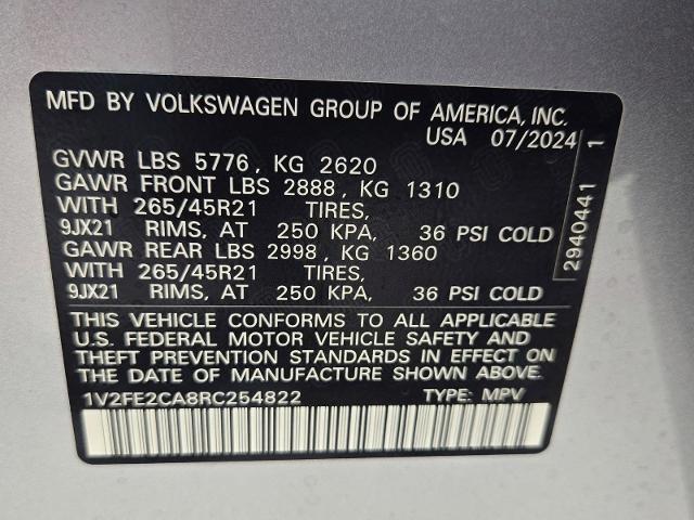 2024 Volkswagen Atlas Cross Sport Vehicle Photo in WEATHERFORD, TX 76087