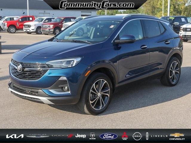 Used 2021 Buick Encore GX Essence with VIN KL4MMGSL1MB142481 for sale in Bloomington, IN