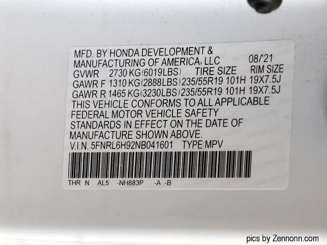 2022 Honda Odyssey Vehicle Photo in LIBERTYVILLE, IL 60048-3287