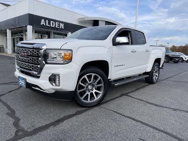 Used 2021 GMC Canyon Denali with VIN 1GTG6EENXM1202486 for sale in Fairhaven, MA