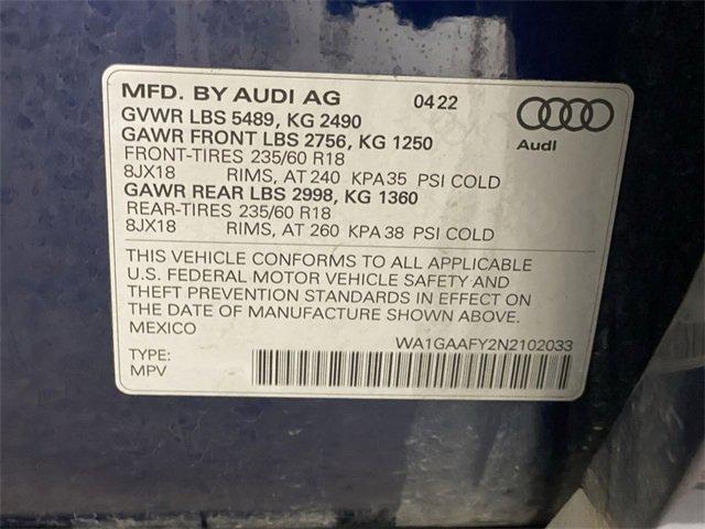 2022 Audi Q5 Vehicle Photo in PORTLAND, OR 97225-3518