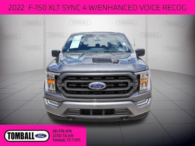 Used 2022 Ford F-150 XLT with VIN 1FTEW1EP2NFB91781 for sale in Tomball, TX