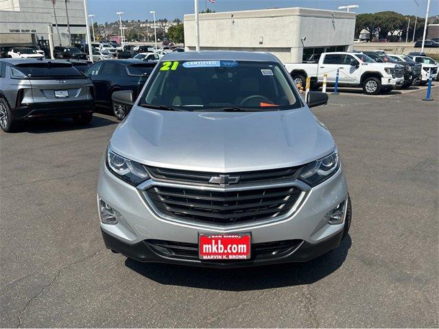 Used 2021 Chevrolet Equinox LS with VIN 3GNAXHEVXMS182542 for sale in San Diego, CA