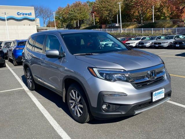 Used 2021 Honda Pilot EX-L with VIN 5FNYF5H52MB025617 for sale in Germantown, MD