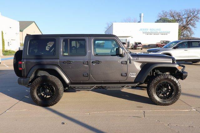 Used 2020 Jeep Wrangler Unlimited Sport S with VIN 1C4HJXDG3LW111823 for sale in Waverly, IA