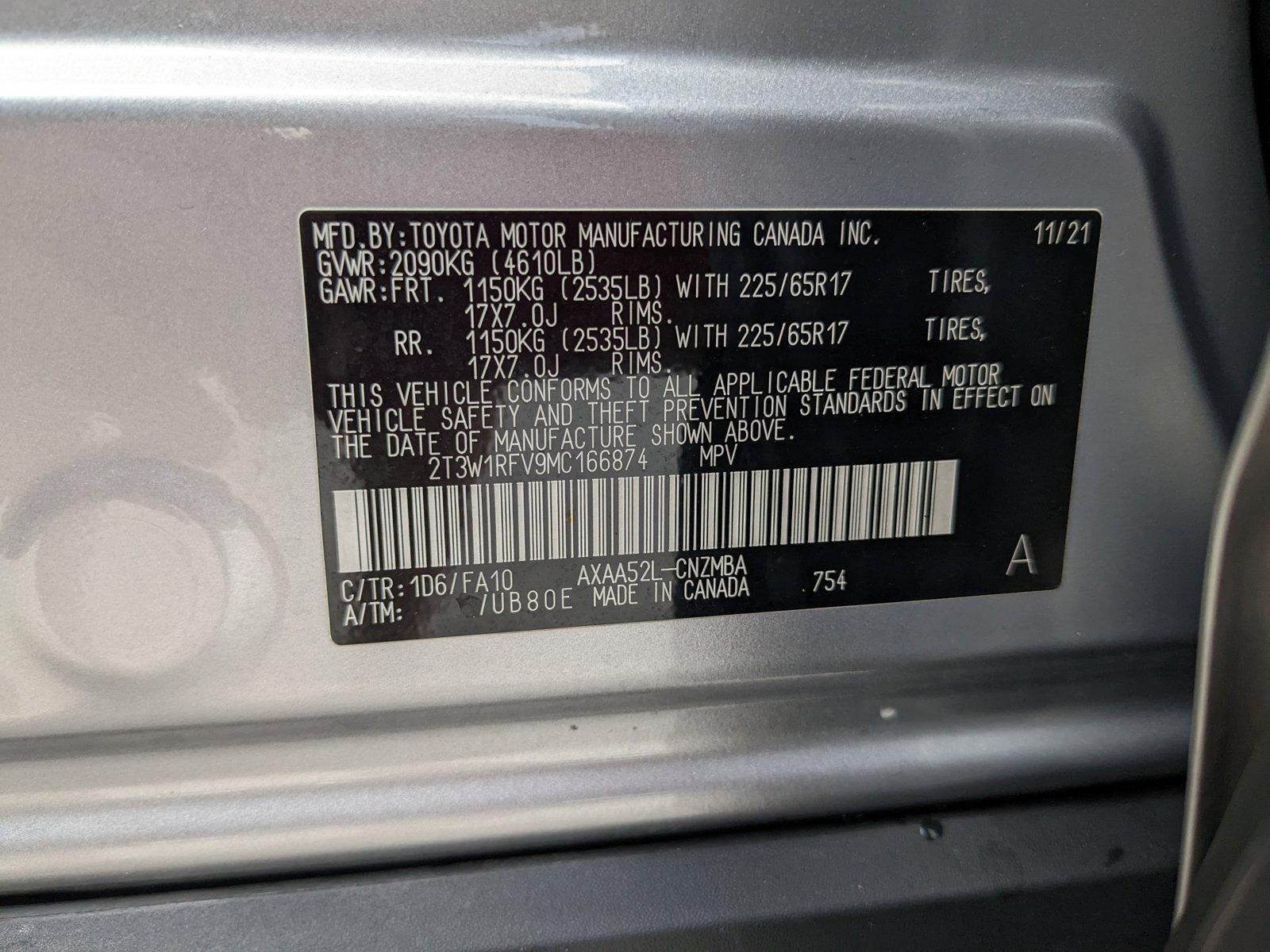 2021 Toyota RAV4 Vehicle Photo in Davie, FL 33331