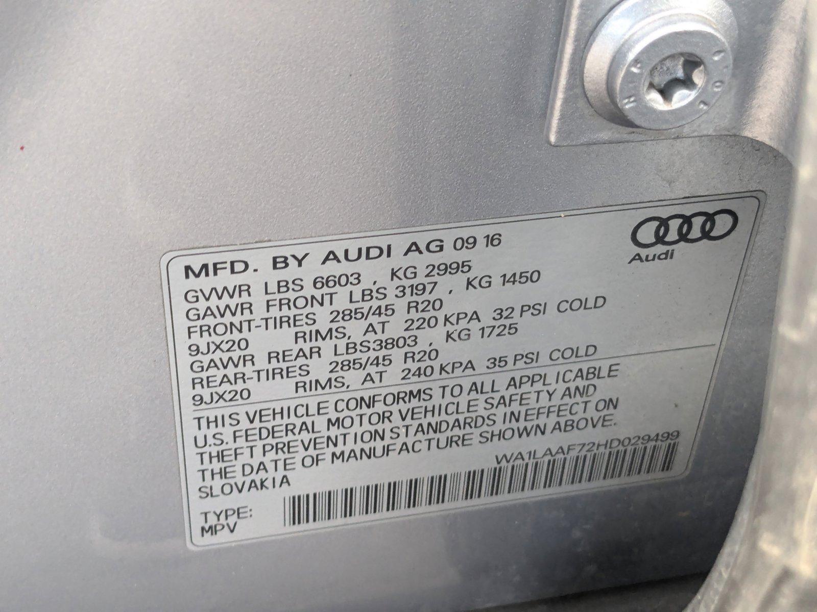 2017 Audi Q7 Vehicle Photo in LONE TREE, CO 80124-2750