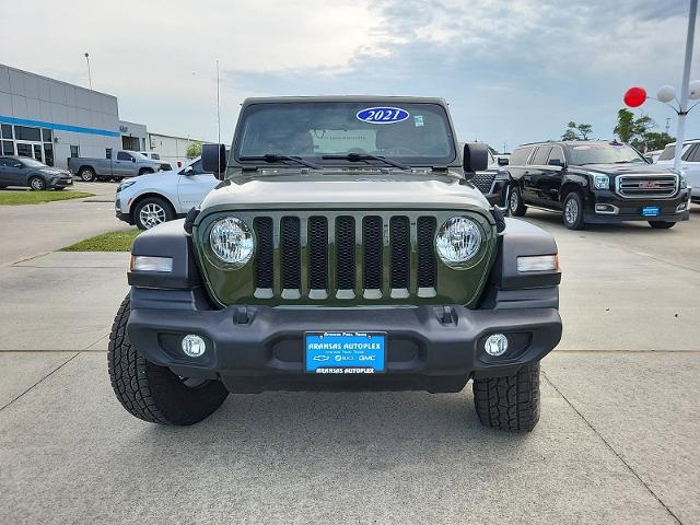 Used 2021 Jeep Wrangler Sport S with VIN 1C4GJXAN8MW664502 for sale in Aransas Pass, TX