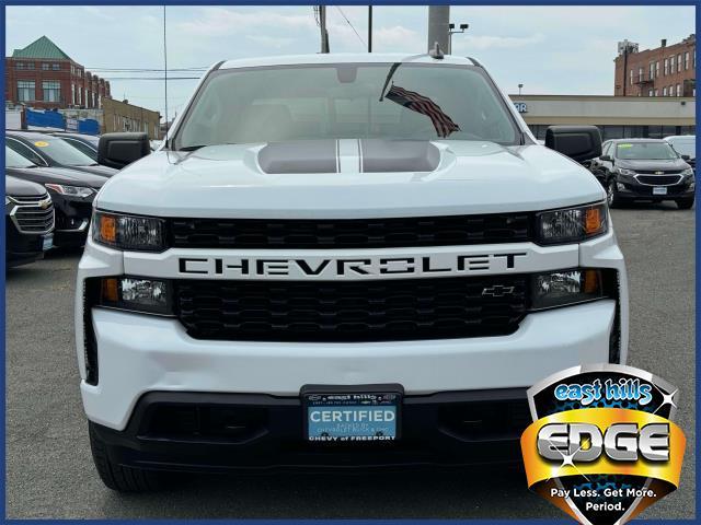 Certified 2021 Chevrolet Silverado 1500 Custom with VIN 1GCPYBEK6MZ255802 for sale in Freeport, NY