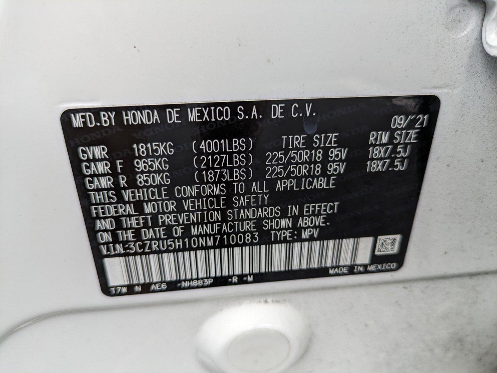 2022 Honda HR-V Vehicle Photo in Sanford, FL 32771