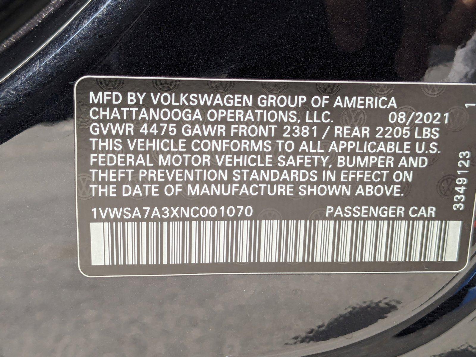 2022 Volkswagen Passat Vehicle Photo in Spokane Valley, WA 99212