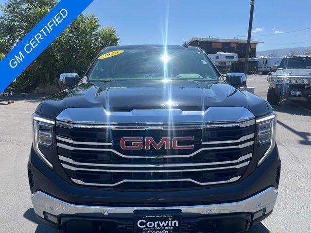 Certified 2023 GMC Sierra 1500 SLT with VIN 1GTUUDED8PZ112530 for sale in Reno, NV