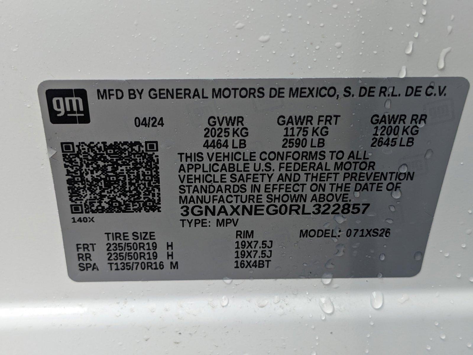 2024 Chevrolet Equinox Vehicle Photo in PEMBROKE PINES, FL 33024-6534