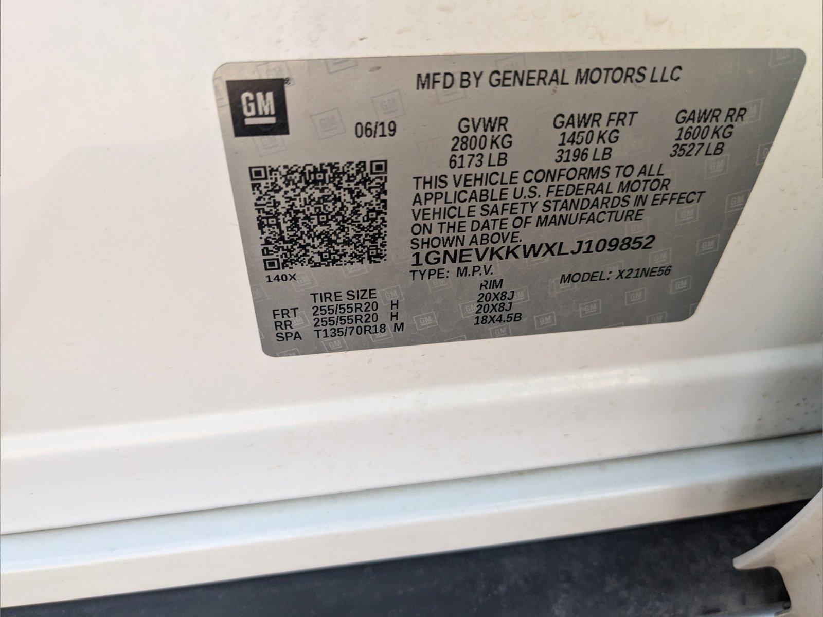 2020 Chevrolet Traverse Vehicle Photo in LONE TREE, CO 80124-2750