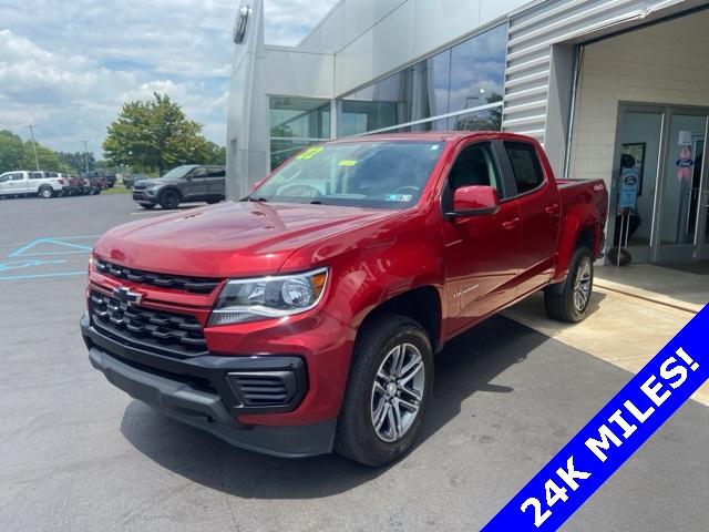 Used 2022 Chevrolet Colorado Work Truck with VIN 1GCGTBEN1N1117125 for sale in Grove City, PA