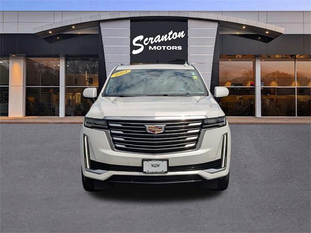 Used 2021 Cadillac Escalade ESV Premium Luxury Platinum with VIN 1GYS4MKLXMR479874 for sale in Norwich, CT