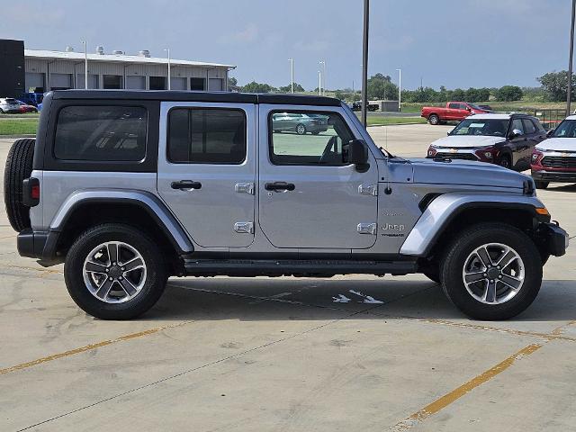 Used 2021 Jeep Wrangler Unlimited Sahara with VIN 1C4HJXENXMW634576 for sale in Floresville, TX