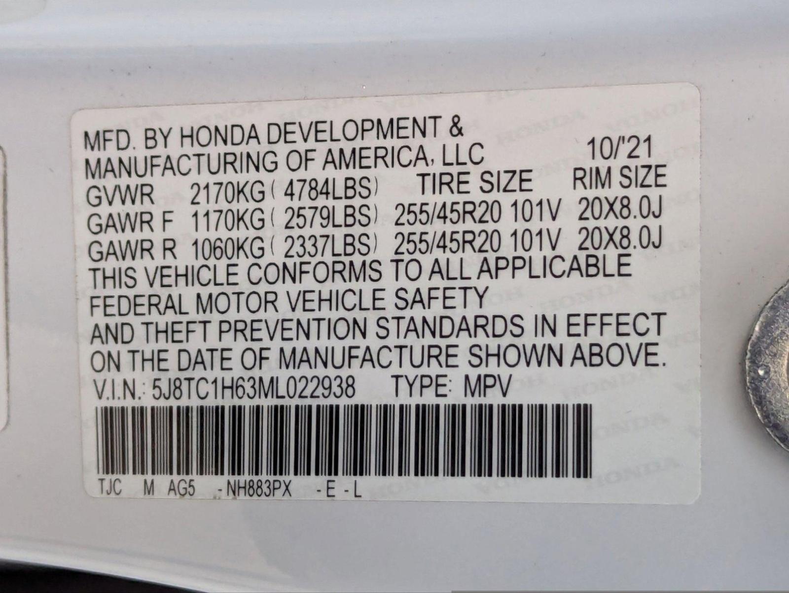 2021 Acura RDX Vehicle Photo in Pembroke Pines , FL 33027