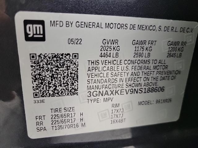 2022 Chevrolet Equinox Vehicle Photo in APPLETON, WI 54914-4656