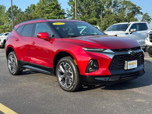 Certified 2022 Chevrolet Blazer RS with VIN 3GNKBKRS0NS144237 for sale in Columbia, MO