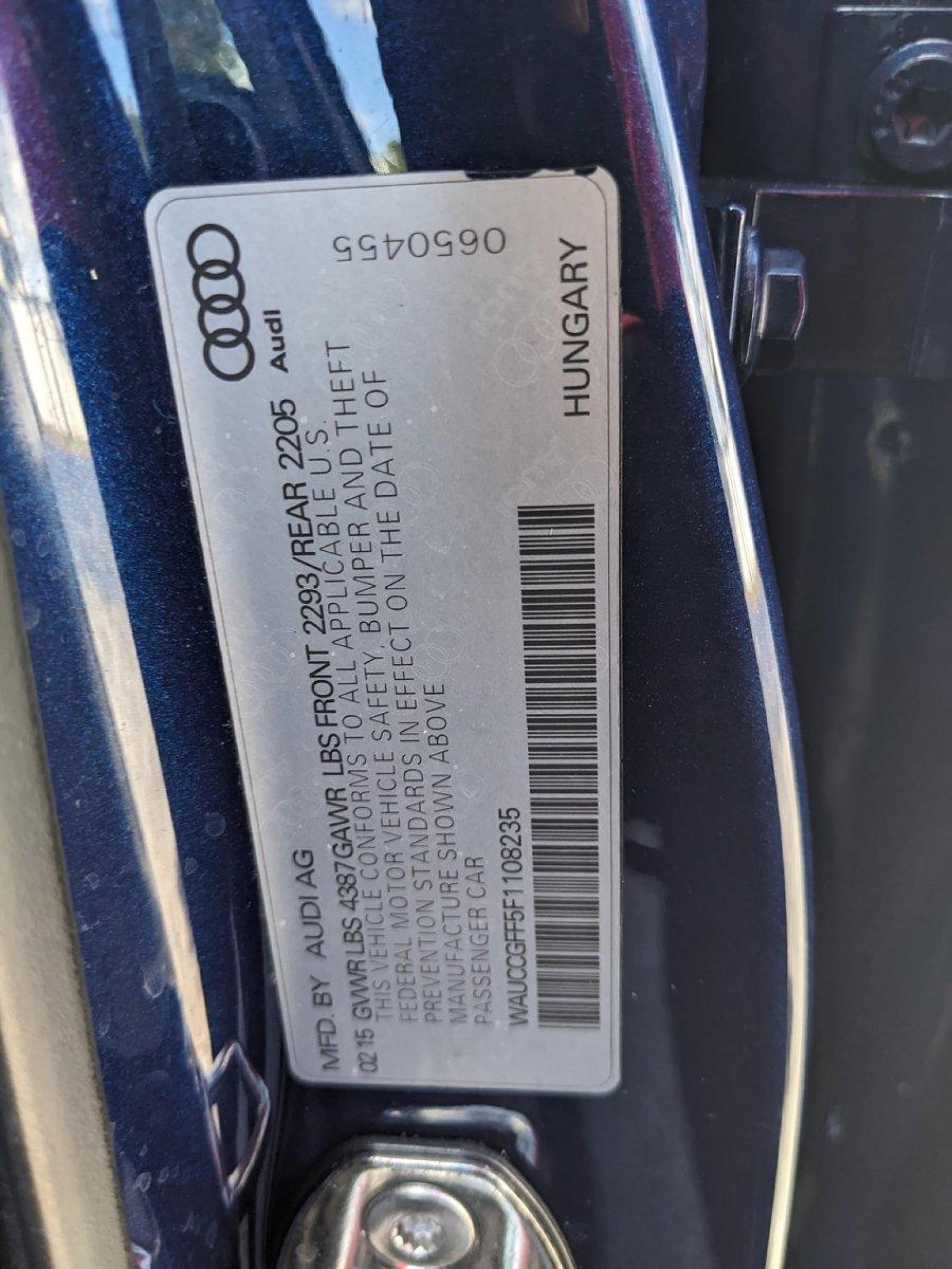 2015 Audi A3 Vehicle Photo in GREENACRES, FL 33463-3207