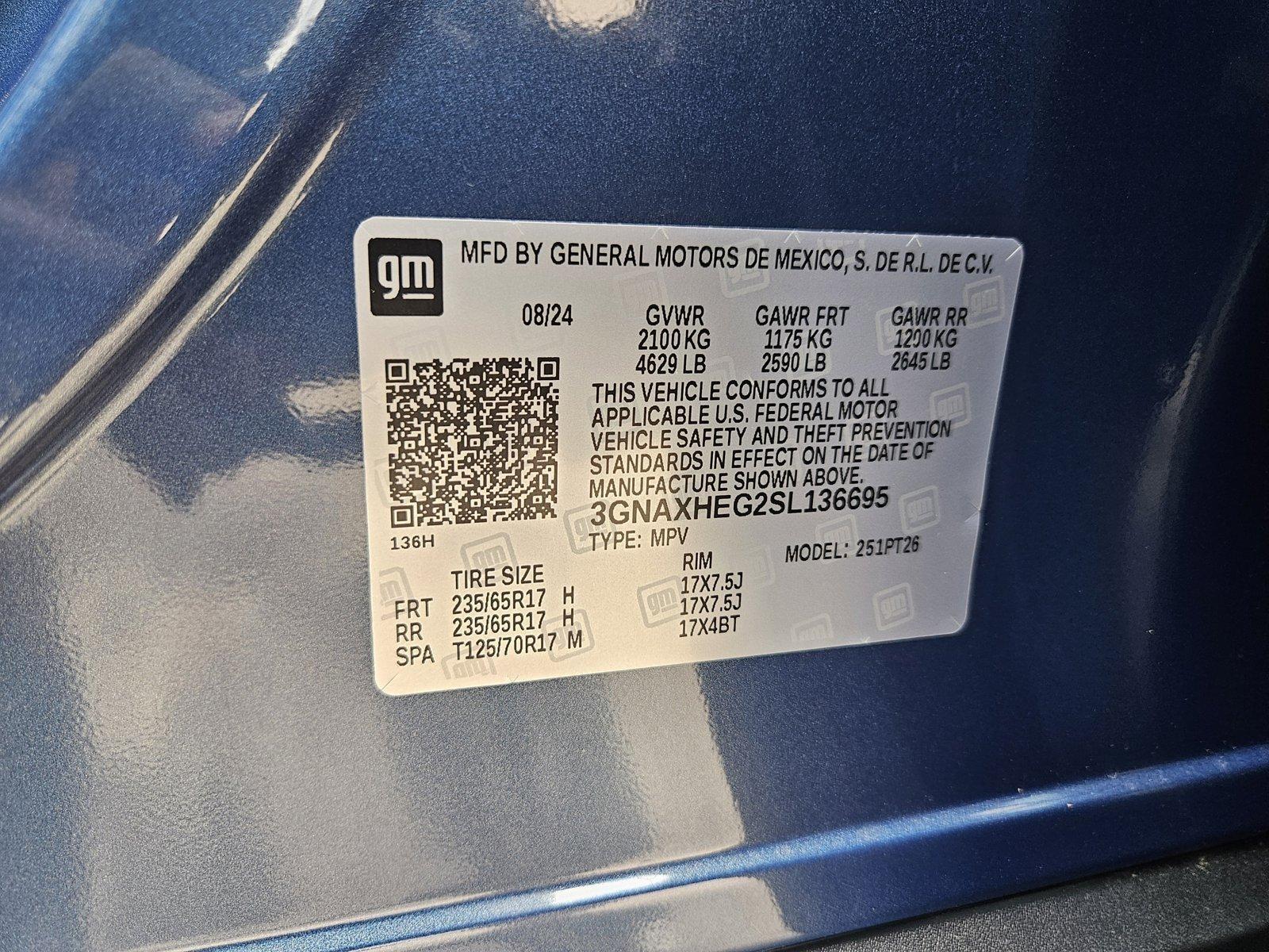 2025 Chevrolet Equinox Vehicle Photo in WACO, TX 76710-2592