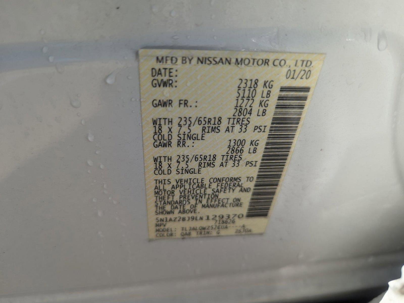 2020 Nissan Murano Vehicle Photo in CORPUS CHRISTI, TX 78412-4902