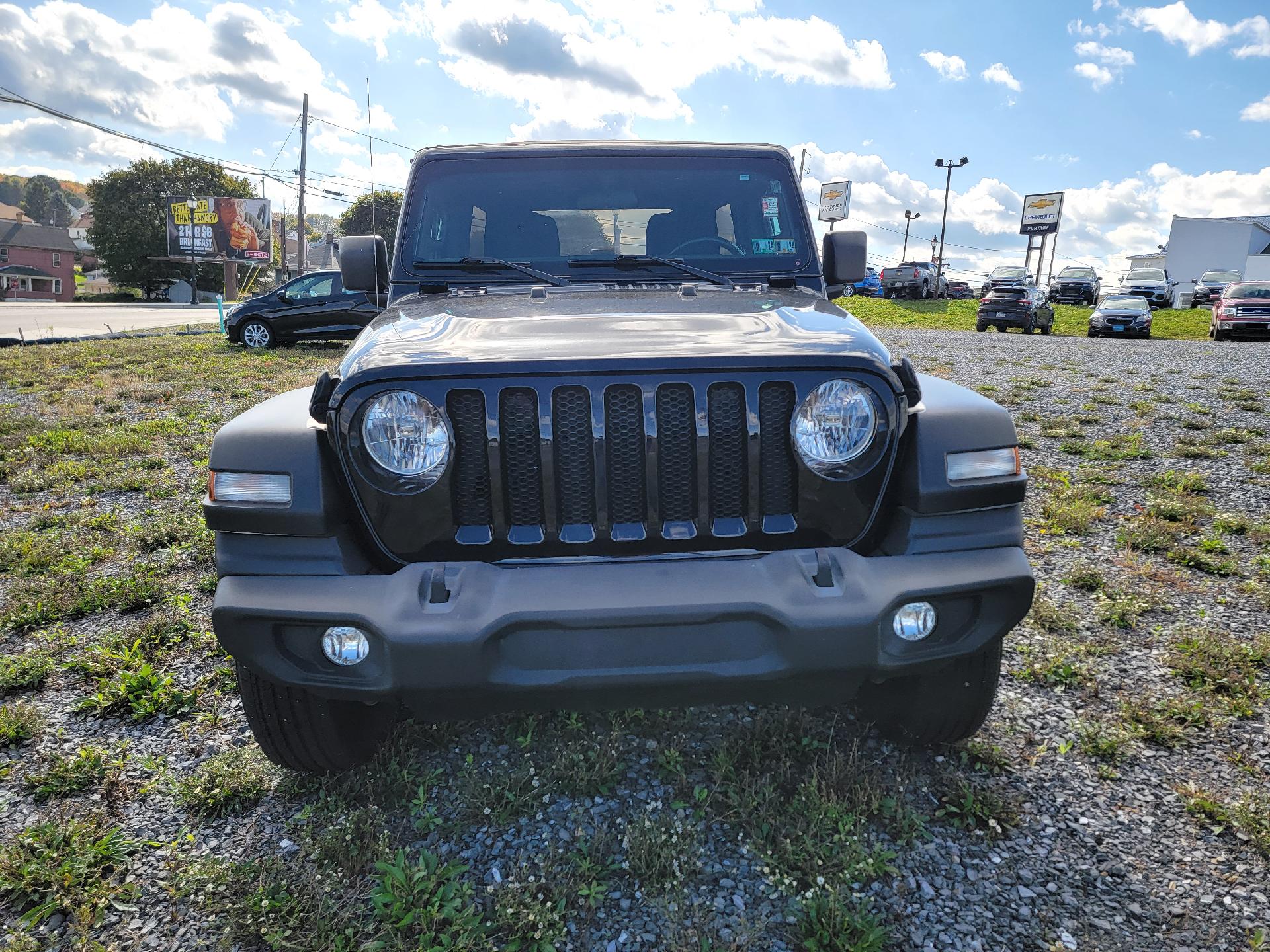 Used 2021 Jeep Wrangler Unlimited Sport S with VIN 1C4HJXDG1MW531372 for sale in Portage, PA