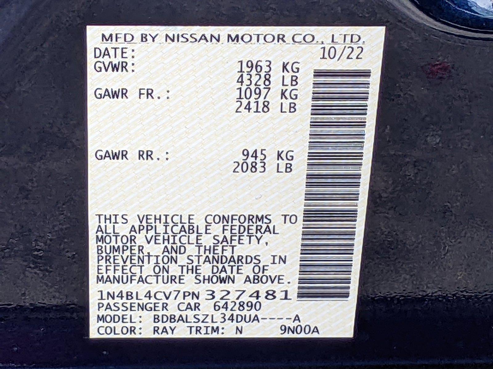 2023 Nissan Altima Vehicle Photo in Pembroke Pines , FL 33084