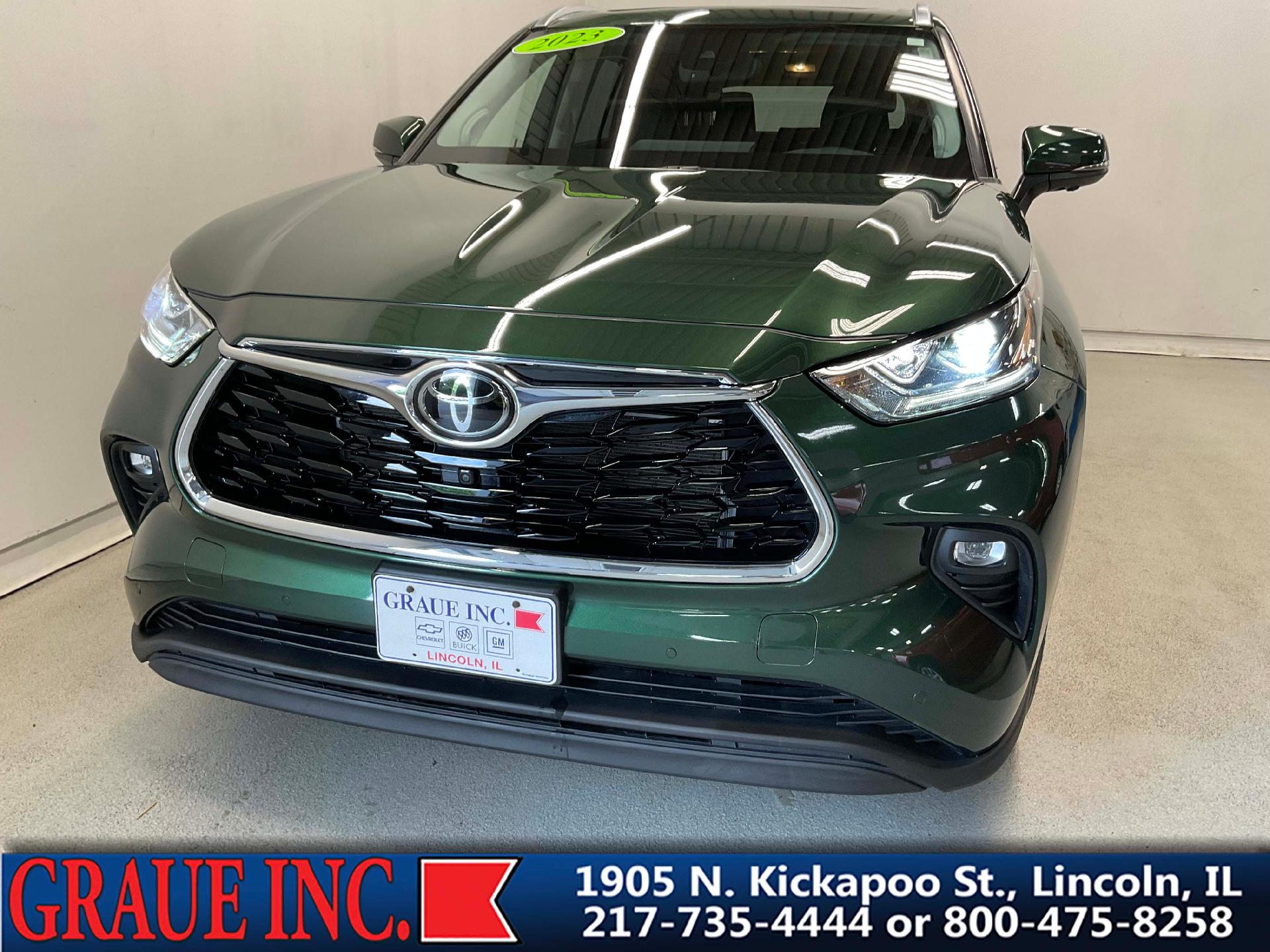 Used 2023 Toyota Highlander Limited with VIN 5TDKDRBHXPS500646 for sale in Lincoln, IL